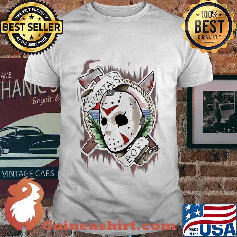 Halloween jason voorhees momma's boy shirt