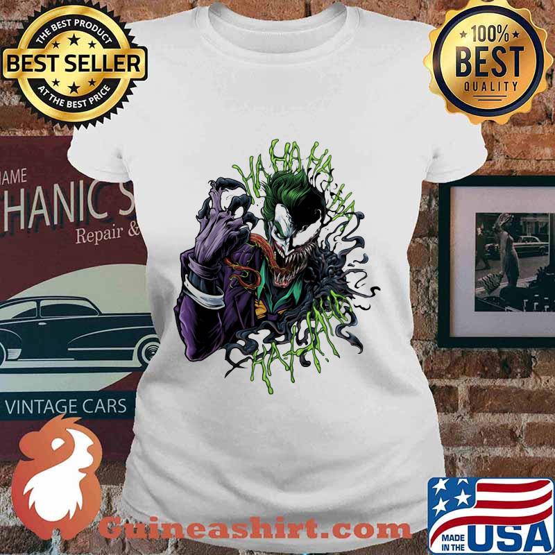 Halloween joker joaquin phoenix smile ha ha ha s Ladies tee