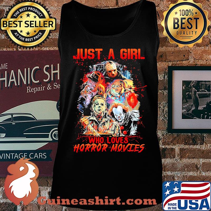 Halloween just a girl who loves horror movies s Tank top
