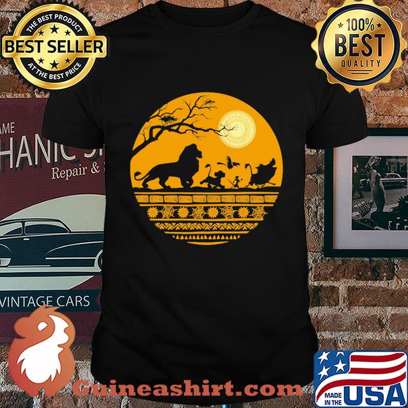 Halloween lion king characters moon shirt