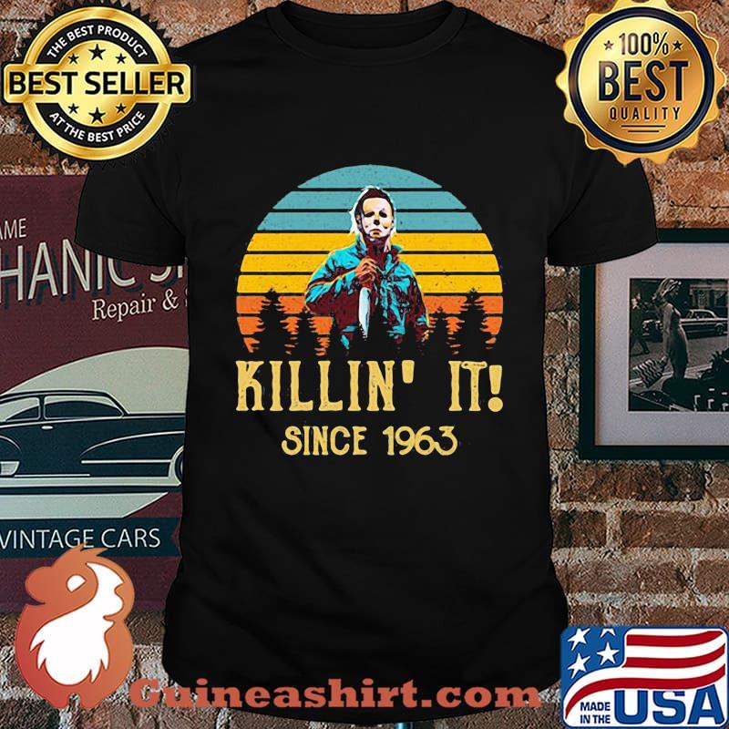 Halloween michael myers killin it since 1978 vintage retro shirt