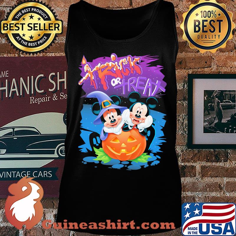 Halloween mickey minnie mouse trick or treat pumpkin s Tank top