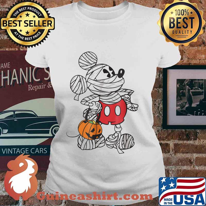 Halloween mickey mouse pumpkin s Ladies tee