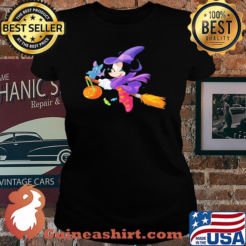 Halloween mickey mouse witch bat s Laides tee