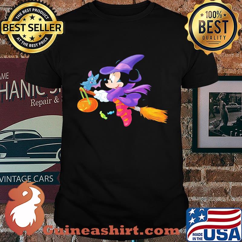Halloween mickey mouse witch bat shirt