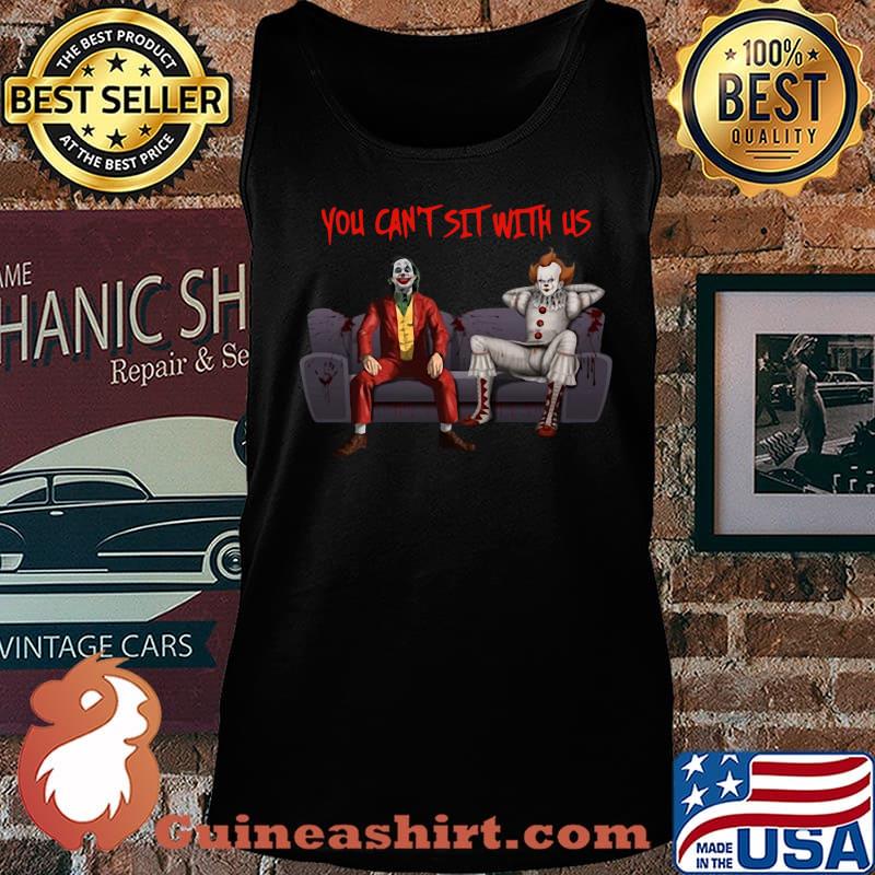 Halloween pennywise and joker you can't sit with us s Tank top