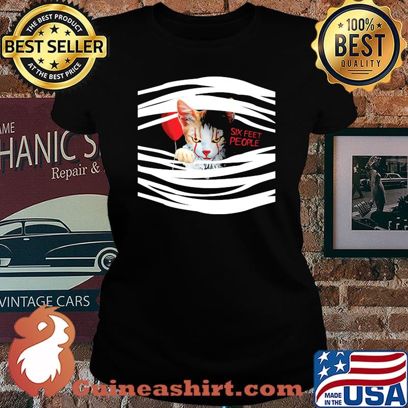 Halloween pennywise cat six feet people s Laides tee