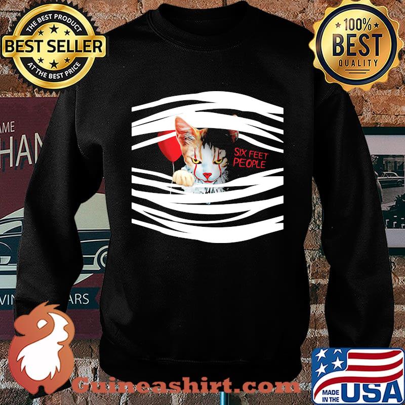 Halloween pennywise cat six feet people s Sweater