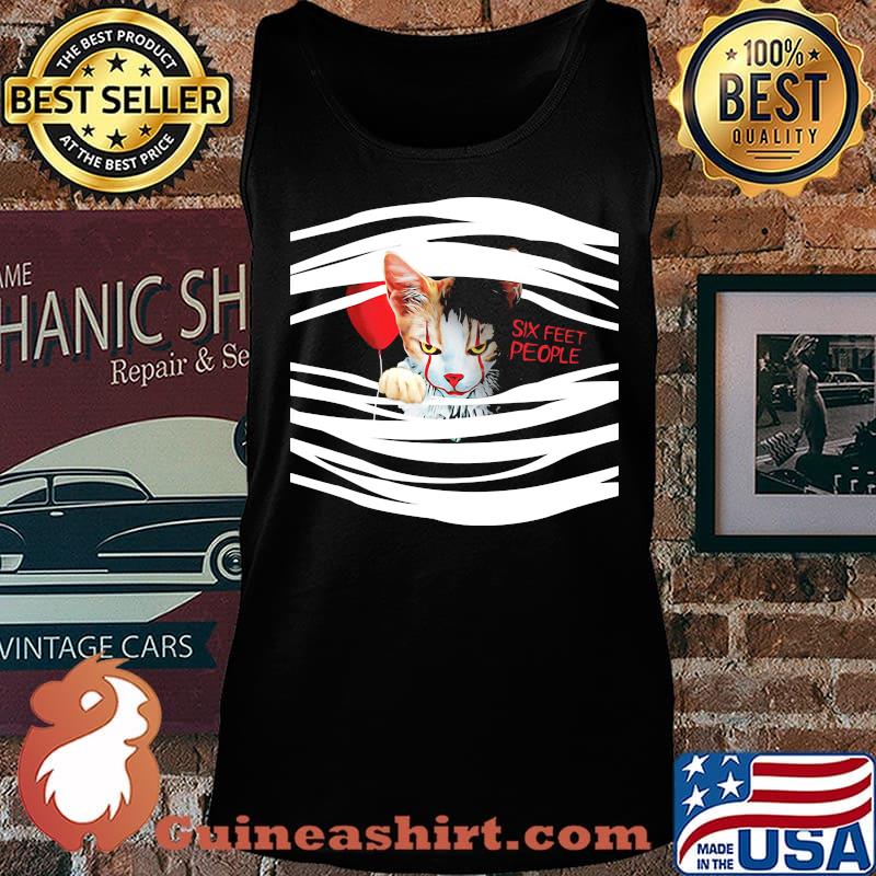 Halloween pennywise cat six feet people s Tank top