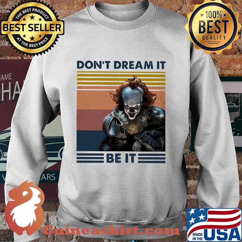 Halloween pennywise don't dream it be it vintage retro s Sweater