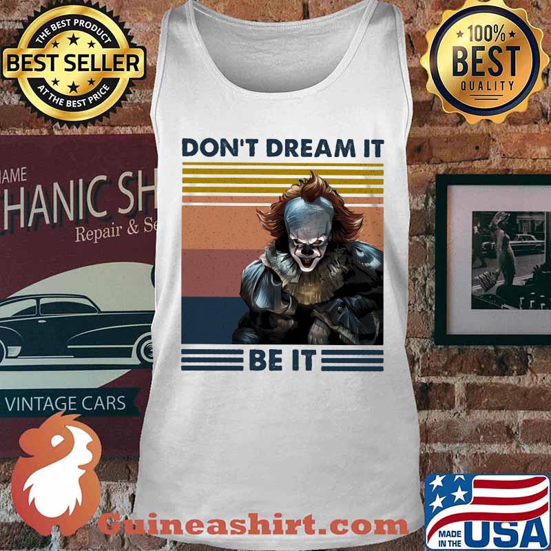 Halloween pennywise don't dream it be it vintage retro s Tank top