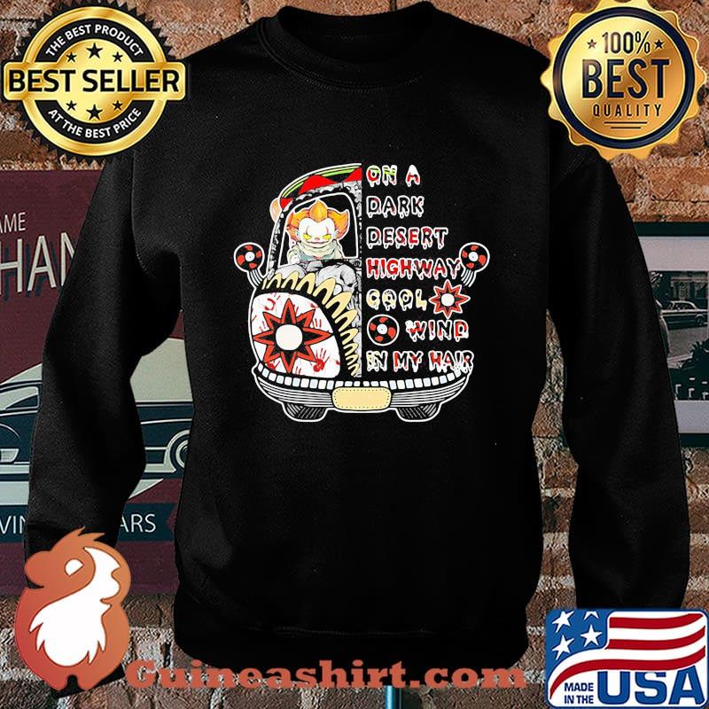 Halloween pennywise riding bus on a dark desert highway cool wind in my hair s Sweater