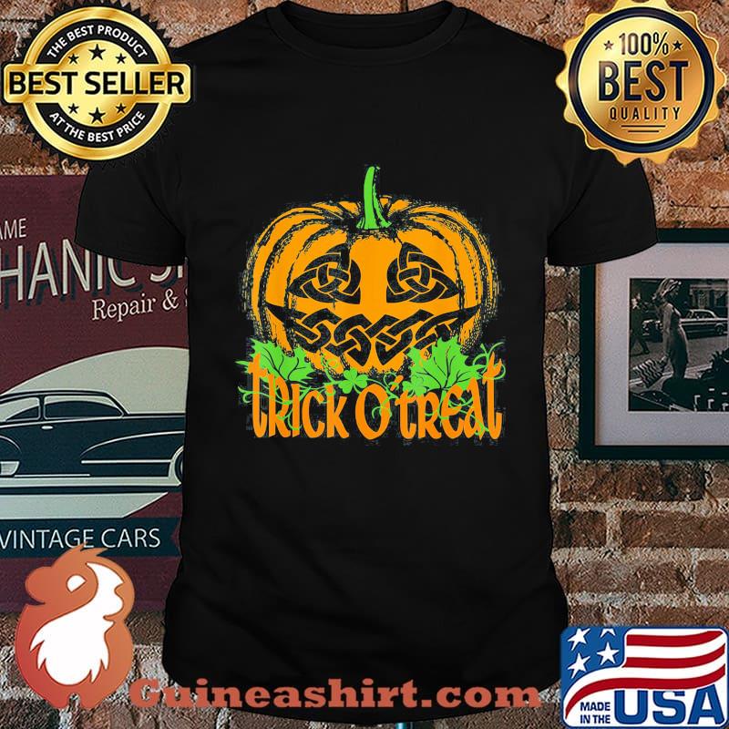 Halloween pumpkin kick or treat moon shirt