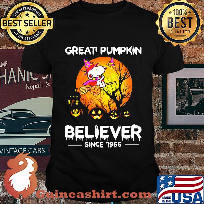 Halloween snoopy great pimpkin believer since 1966 shirt