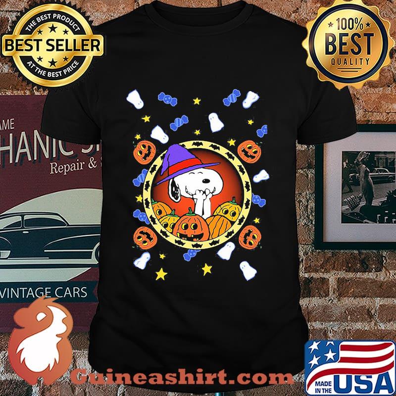 Halloween snoopy witch pumpkin shirt