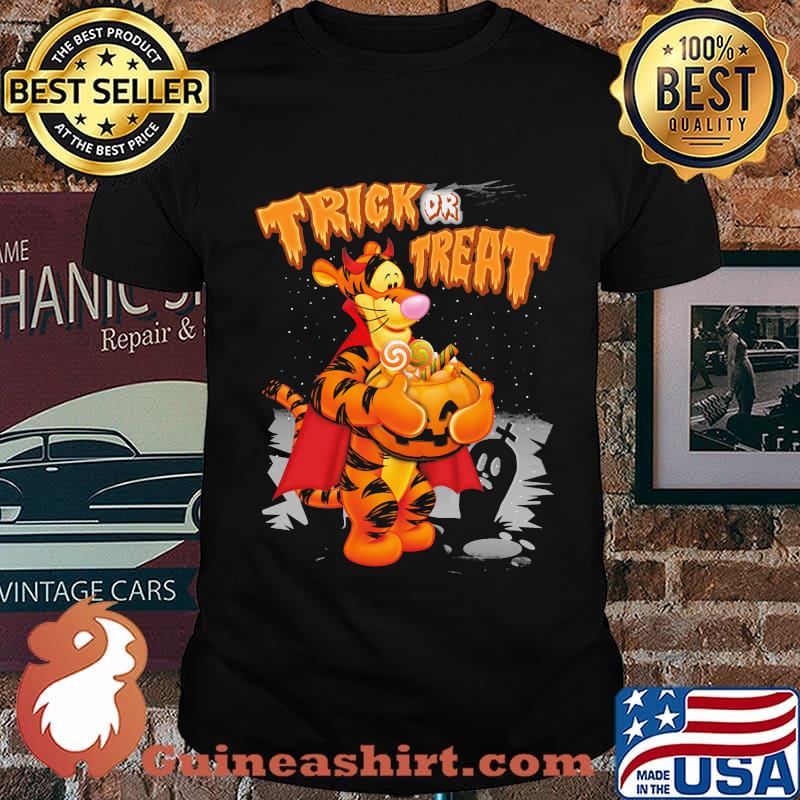 Halloween tigger trick or treat pumpkin shirt