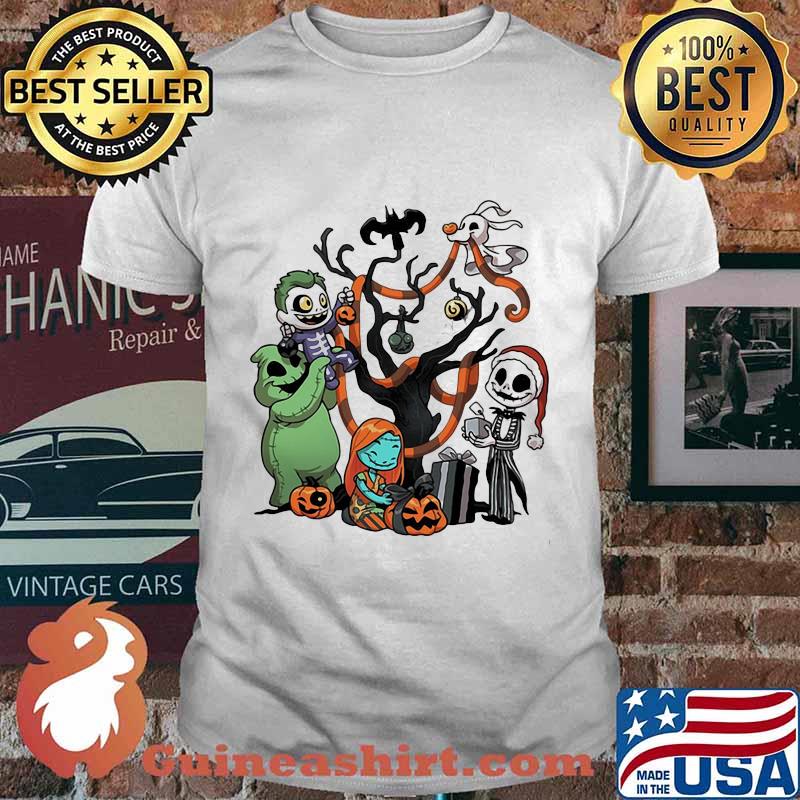 Halloween tree the nightmare characters cartoon chibi shirt