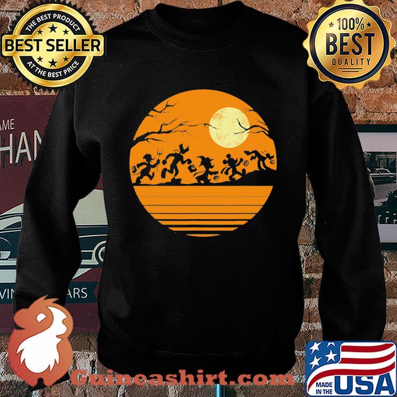 Halloween witch sunset vintage retro s Sweater