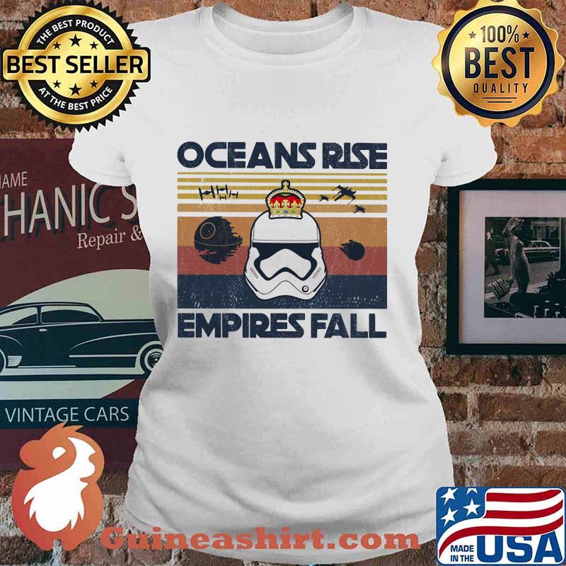 Hamilton star wars Oceans Rise Empires Fall Vintage retro s Ladies tee