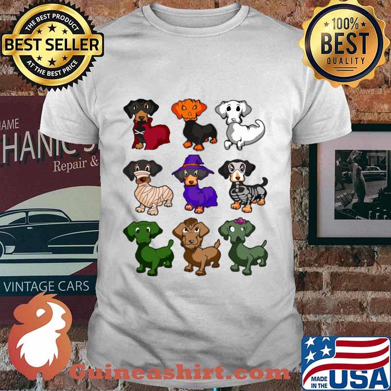 Happy halloween dachshund dog shirt