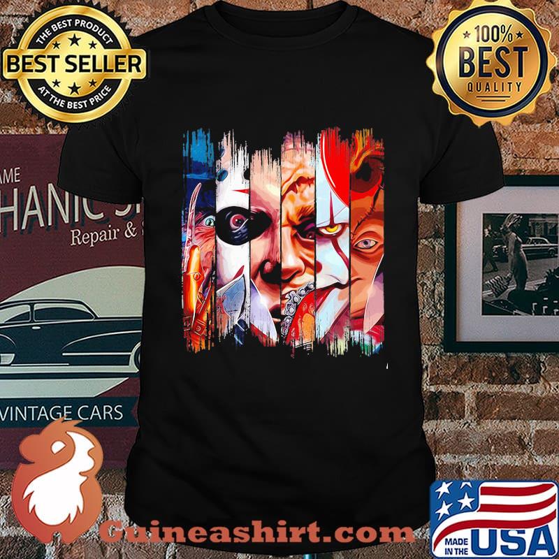 Happy halloween horror characters shirt