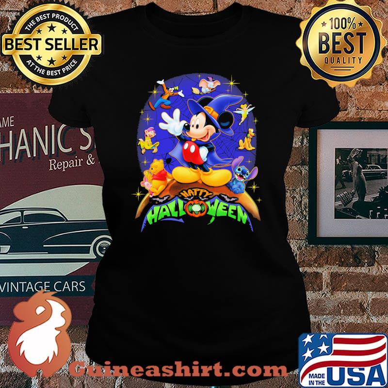 Happy halloween mickey mouse witch s Laides tee