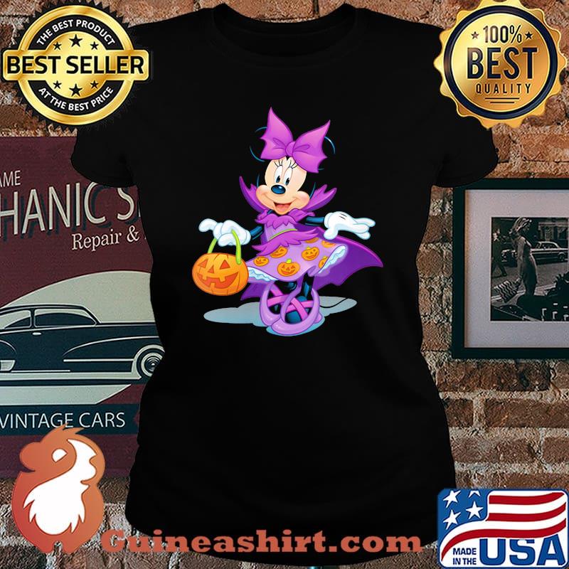 Happy halloween minnie mouse witch pumpkin s Laides tee