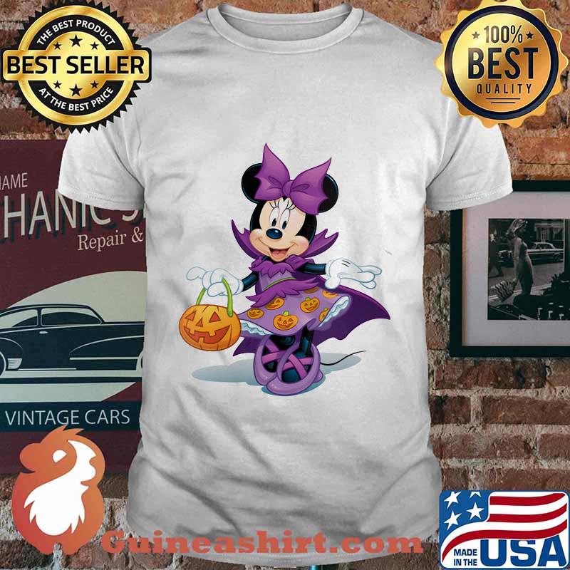 Happy halloween minnie mouse witch pumpkin shirt
