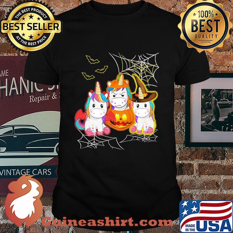 Happy halloween unicorn witch shirt