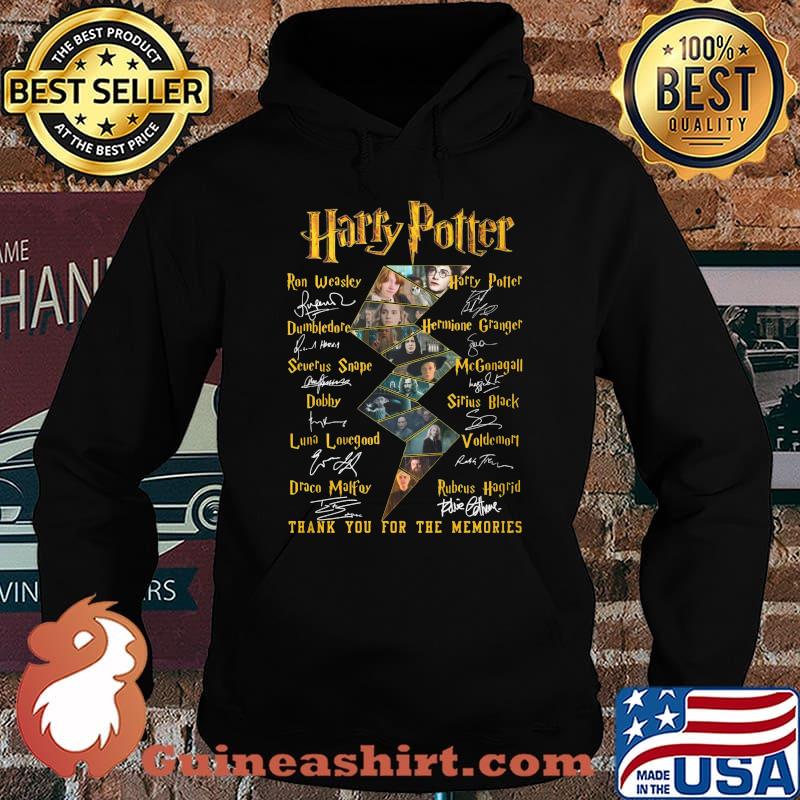 Harry potter thank you for the memories characters signatures s Hoodie