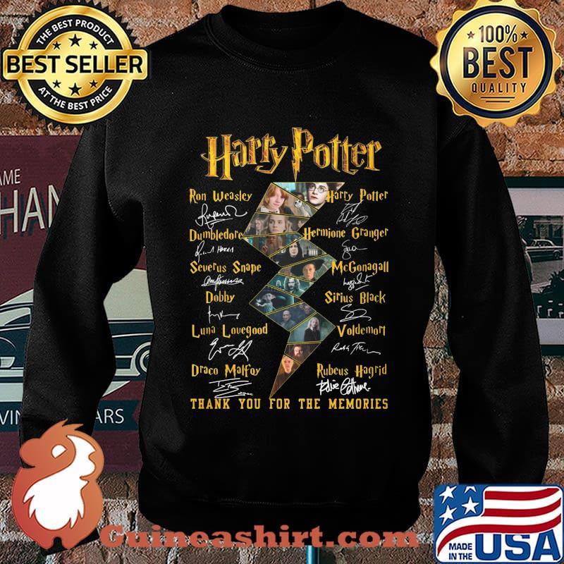 Harry potter thank you for the memories characters signatures s Sweater