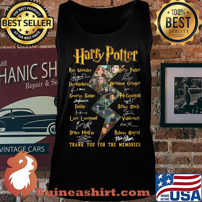 Harry potter thank you for the memories characters signatures s Tank top