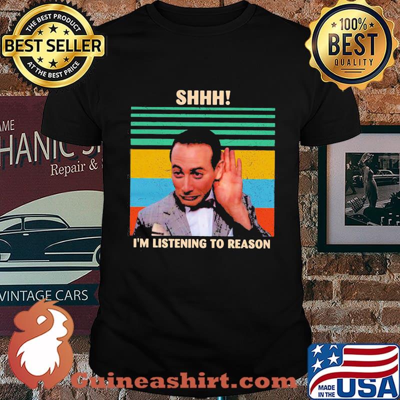 Herman lovers shhh i'm listening to reason vintage retro shirt