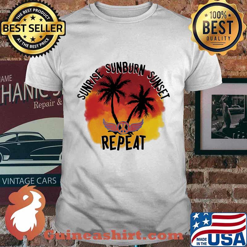 Hippie sunrise sunburn sunset repeat shirt
