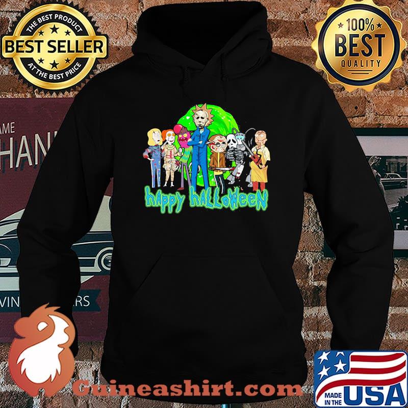 Horror characters rick and morty happy halloween s Hoodie