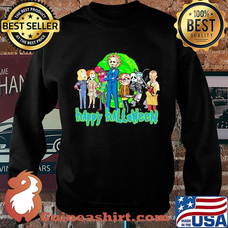 Horror characters rick and morty happy halloween s Sweater