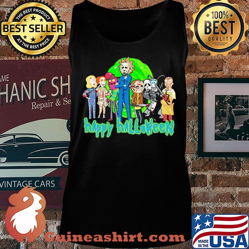 Horror characters rick and morty happy halloween s Tank top
