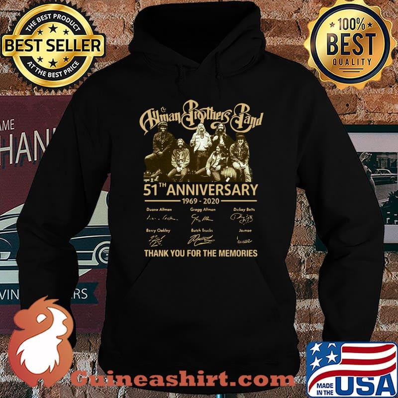 Human brothers band 51th anniversary 1969 2020 thank you for the memories signatures s Hoodie