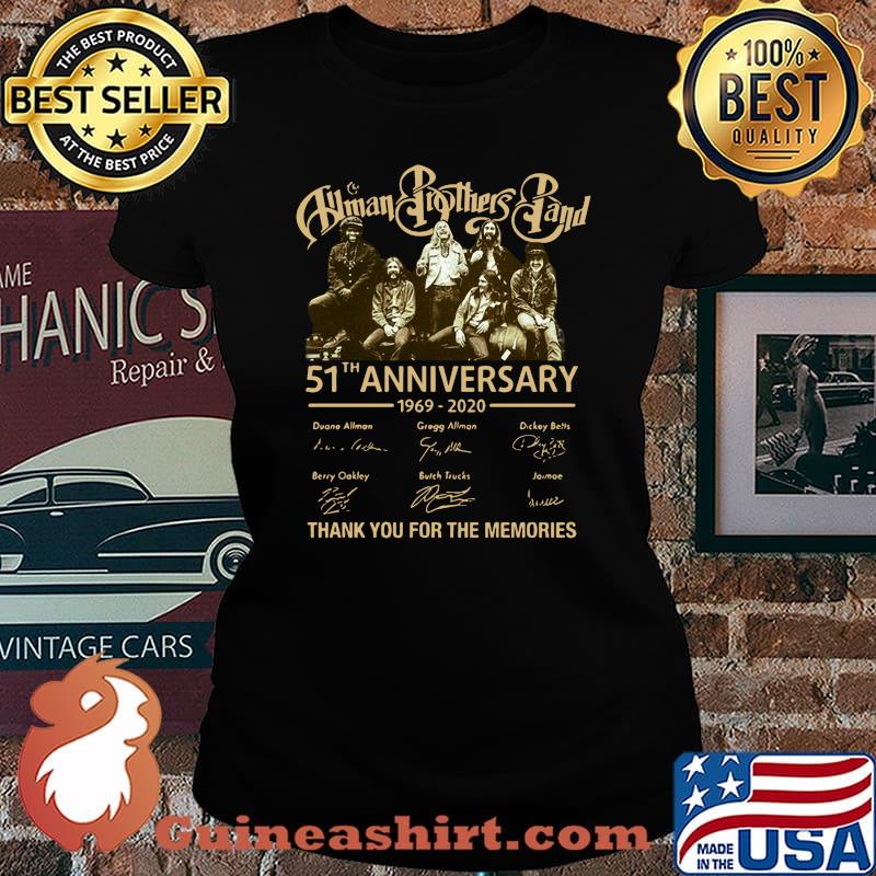 Human brothers band 51th anniversary 1969 2020 thank you for the memories signatures s Laides tee