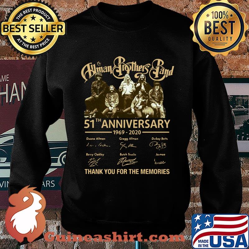 Human brothers band 51th anniversary 1969 2020 thank you for the memories signatures s Sweater