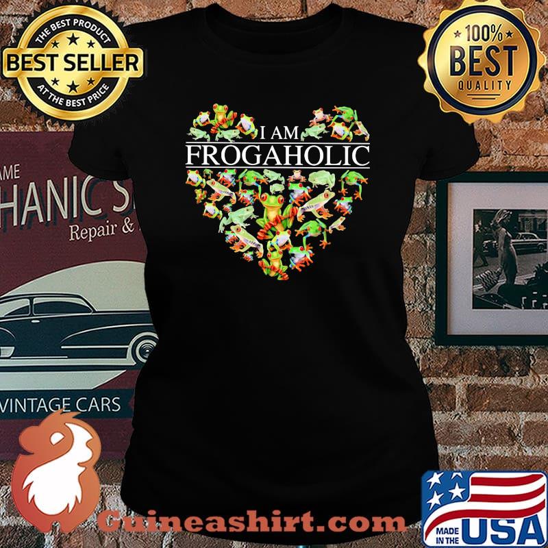 I am frog aholic heart s Laides tee