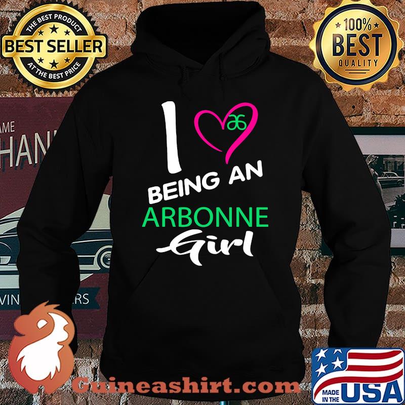 I being a arbonne logo girl heart s Hoodie