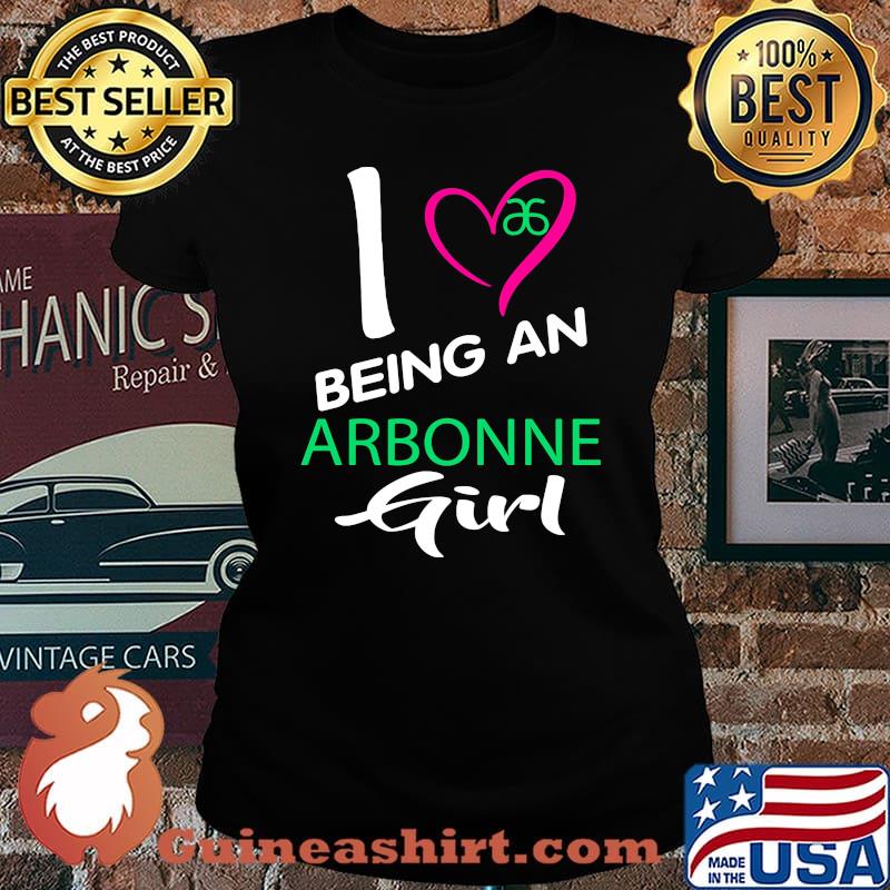 I being a arbonne logo girl heart s Laides tee