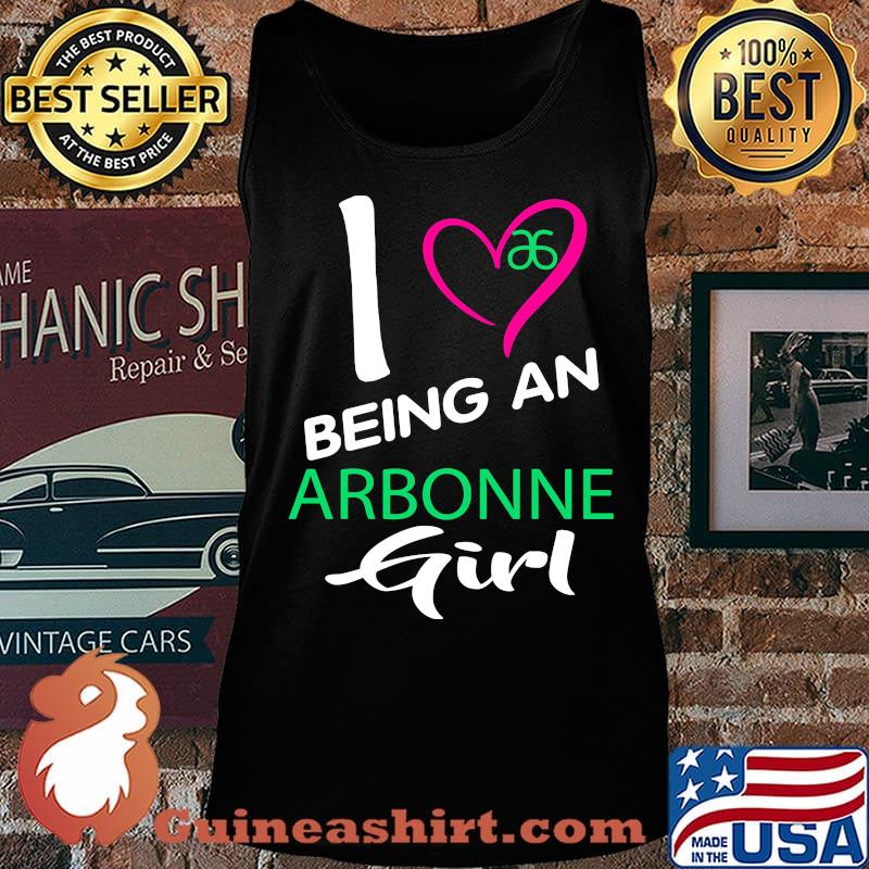 I being a arbonne logo girl heart s Tank top