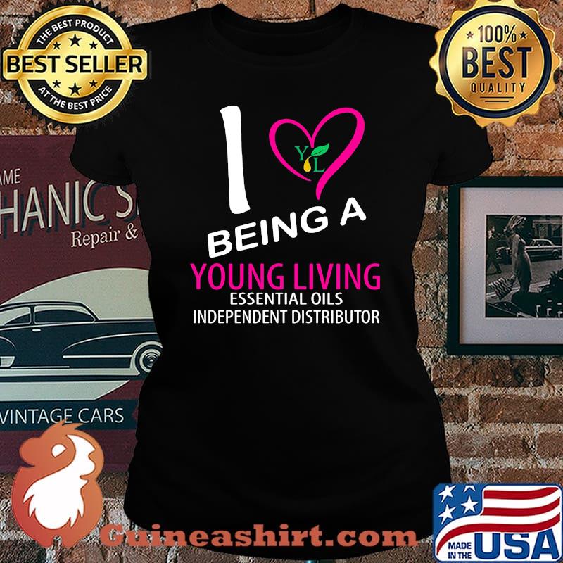 I being a young living essential oils independent distributor heart s Laides tee