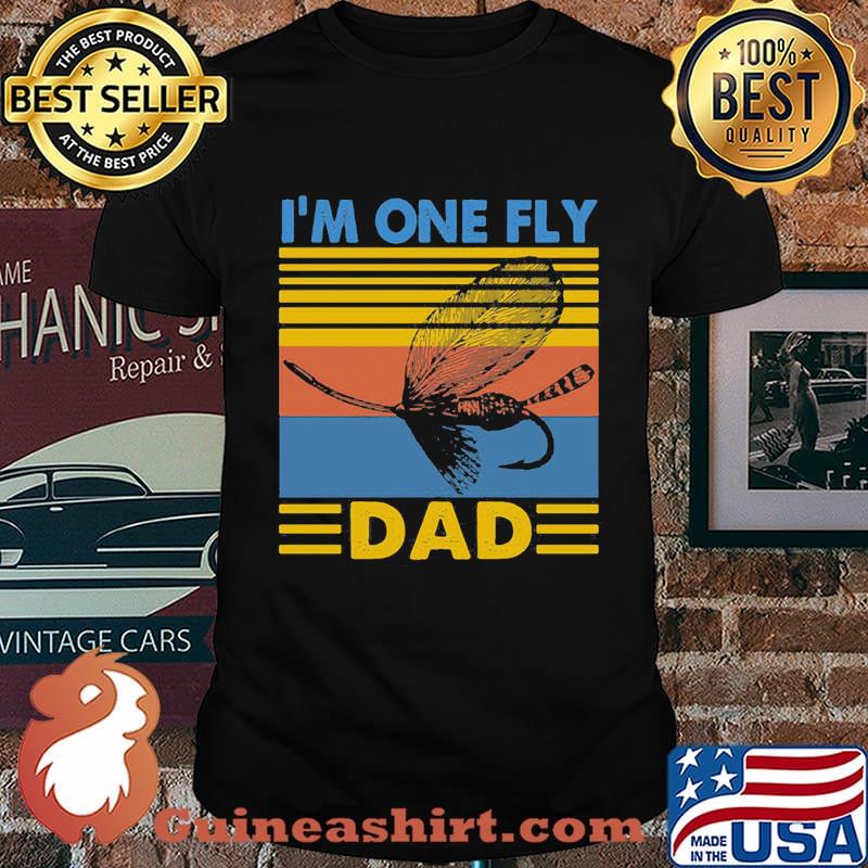 I_M ONE FLY DAD SLEEVE-FISH VINTAGE RETRO SHIRT