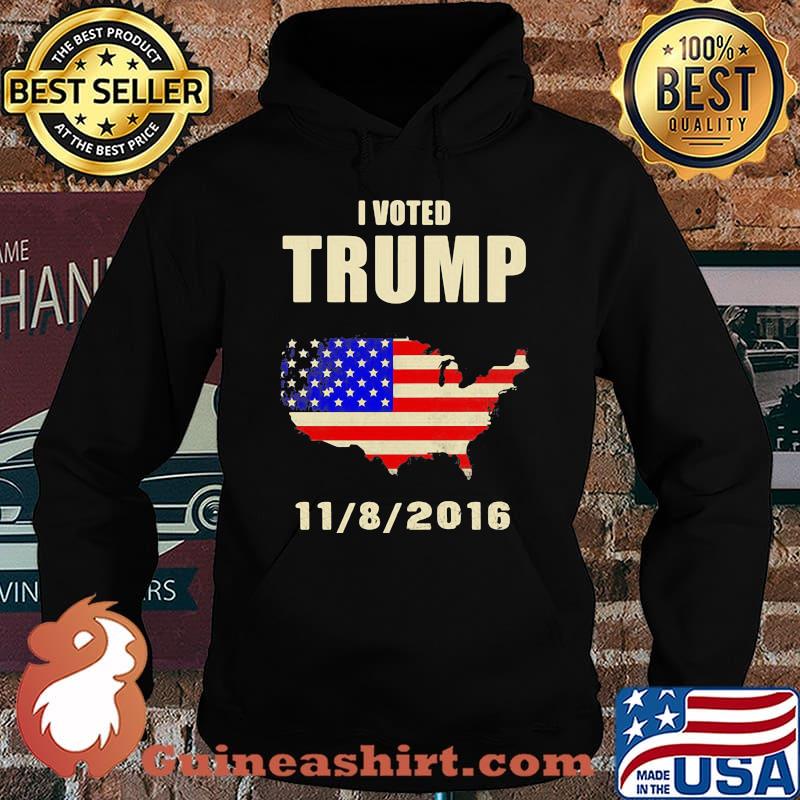 I voted trump 11 8 2016 american flag independence day s Hoodie