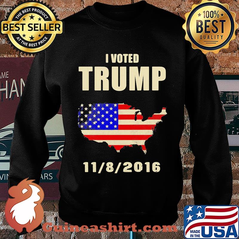 I voted trump 11 8 2016 american flag independence day s Sweater