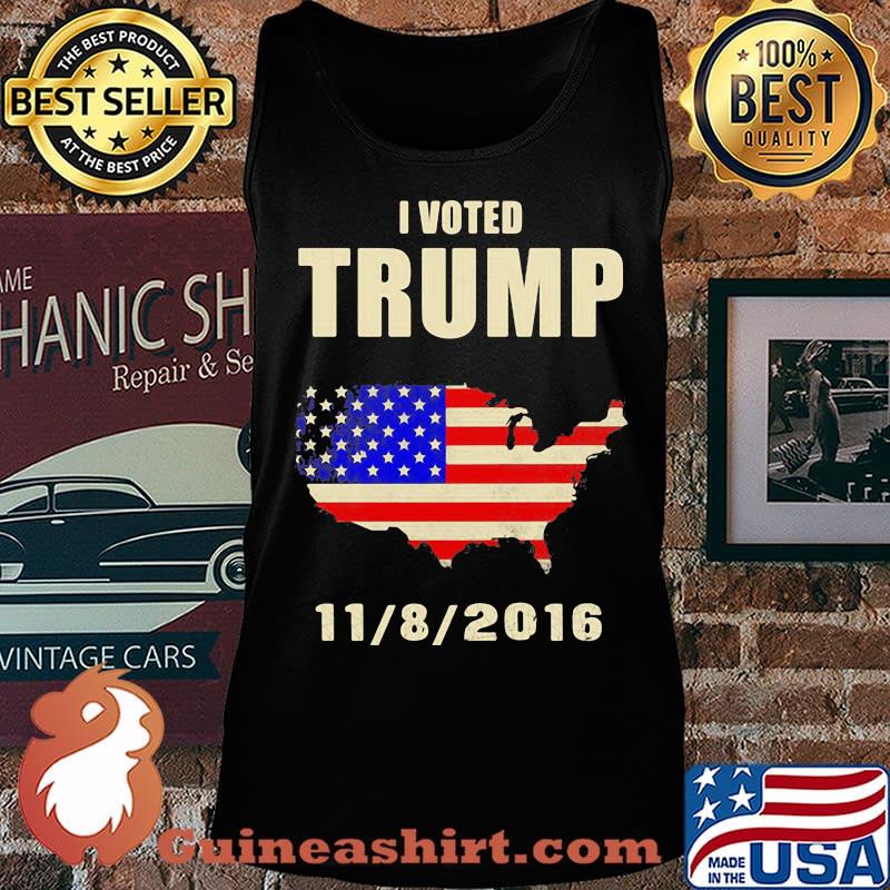 I voted trump 11 8 2016 american flag independence day s Tank top