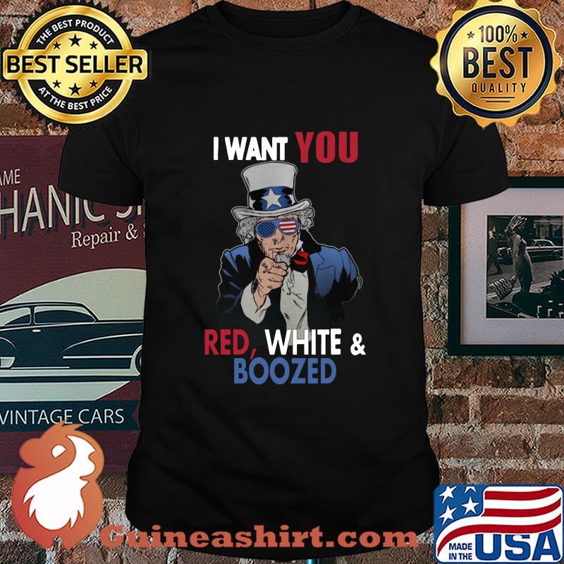 I want you red white and boozed shirt